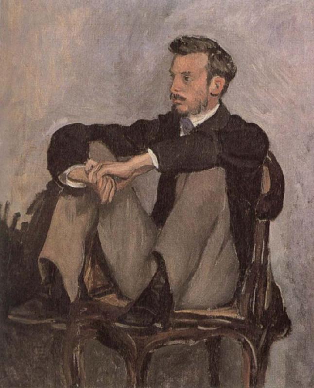 Frederic Bazille Portrait of Renoir